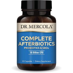 Dr. Mercola Complete Afterbiotics, 30 Servings (30 Capsules), Probiotics and SBOs, 18 Billion CFU, Dietary Supplement, Digestive and Immune Support, Non-GMO