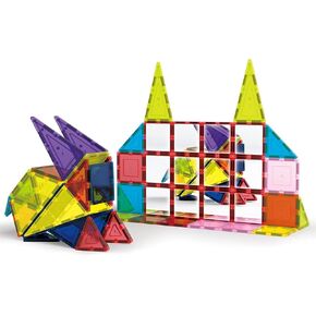 PicassoTiles® PT82 Creativity Set Magnet Building Tiles Clear Color Magnetic 3D Building Block - Creativity Beyond Imagination! Educational, Inspirational, Conventional, Recreational
