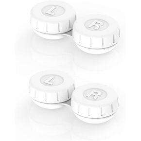Vastsoon Pack of 3, Contact Lens Cleaner Accessories,Portable Contact Lens Case Replacement