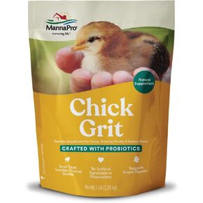 Manna Pro Chick Grit | Digestive Supplement for Young Poultry and Bantam Breed | Probiotics to Support Digestion | No Artificial Ingredients or Preservatives | Insoluble Crushed Granite | 25 Pounds