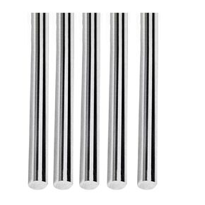 5 Pcs 304 Stainless Steel Round Rod 8mmx100mm Solid Shaft Rods Lathe Bar Solid Round Rods for DIY Craft Model Car Plane Ship