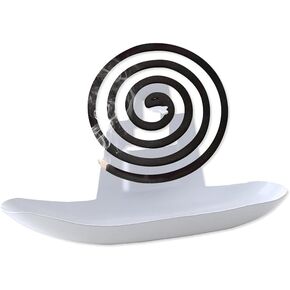 Mosquito Coil Holder, Portable Iron Mosquito Coil Holder, Sailboat Mosquito Coil Holder, Mosquito Coil Holders Outdoor for Home, Office, Pool Side, Patio, Deck, Camping, Hiking (Black)