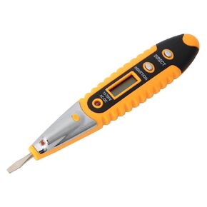 Test Pencil, Multi-Function Digital Display Voltage Tester Voltage Test Pen Pencil AC DC Detector with LED Lighting for Home Industry