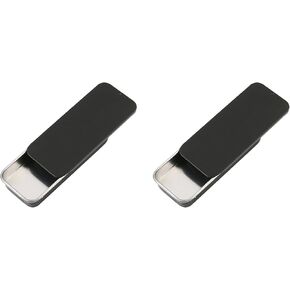 2Pack Mini Dental Floss Portable Case,Dental Floss Dispenser,Storage Adult Floss,Refillable Glide Floss,Portable Travel Floss Box for Travel, Dates,Dinners and Hotels(Black)