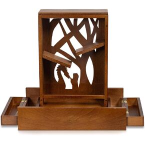 DnD Dice Tower | DnD Dice tray | Dragon Encounter Design 9 in x 6 in x 4 in | Dice Storage | Wooden Dice Tray | DnD Accessories | Dice Tower and Tray | D&D Dice Tower | D&D Dice Tray | Dice towers