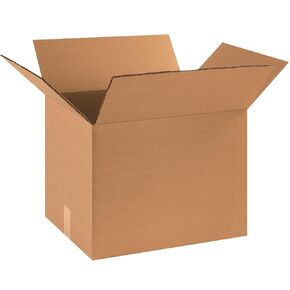 Aviditi HD181414DW Heavy-Duty Double Wall Corrugated Cardboard Box 18" L x 14" W x 14" H, Kraft, for Shipping, Packing and Moving (Pack of 15)