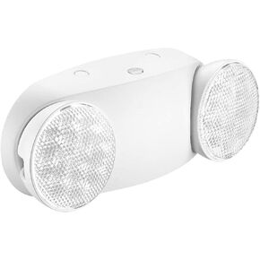 OSTEK LED Emergency Exit Lighting Fixtures with Two Heads, US Standard Adjustable Integrated LED Emergency Light with Battery Backup, UL 924 Qualified (1)