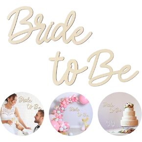 Wooden Bride to Be Sign for Backdrop Thick Bachelorette Engagement Supplies Bridal Shower Sign Wedding Decorations Wood Large Bride to Be Sign for Wedding Party Backdrop Arch Wall Decor