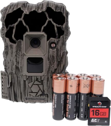 Stealth Cam QS20 20MP Photo & 720P Video at 30FPS 0.8 Sec Trigger Speed ​​80Ft Detection & IR Range كاميرا صيد مدمجة، بطاقة SD سعة 32 جيجابايت مدعومة in Kuwait