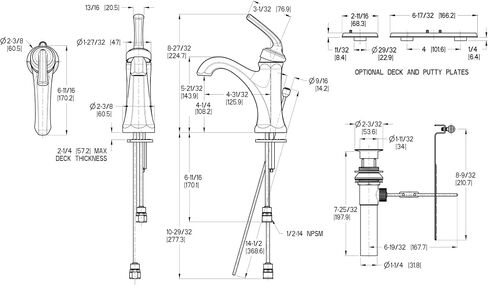 Pfister LG42-DE0Y Arterra Single Control 4" Centerset Bathroom Faucet in Tuscan Bronze, 1.2gpm in Saudi Arabia
