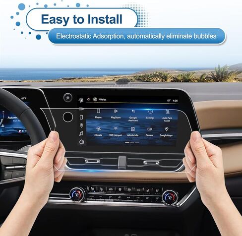 (2Pack) 2025 2026 2027 Chevy Equinox Screen Protector for Chevy Equinox (11.3In Navi+11In Dash) (LT/RS/ACTIV), 9H Tempered Glass Fingerprint&Scratch-Resistant 2026 Chevy Equinox Accessories in Kuwait