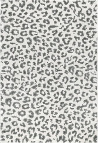 nuLOOM Annette Modern Leopard Print Area Rug, 5x7, Grey in Saudi Arabia