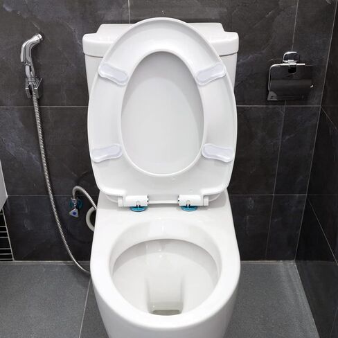 10Pcs White Toilet Seat Bumper Set, Toilet Seat bumpers Silicone Strong Adhesive Toilet Seats Lid Bumpers, Toilet Seat Buffers, Toilet Lid Rubber Pads for Toilets and Toilet Parts Bathroom Fixtures in Saudi Arabia