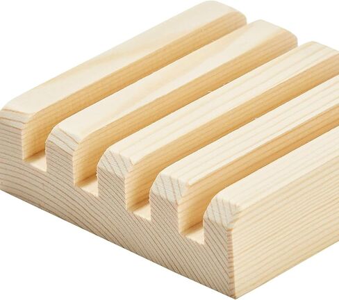 Juvale Coaster Holders - 2-Pack Coaster Display Stand Hold Up to 4 Coaster, 3.9-Inch Wood Coaster Holder Fit Square Round Coaster, for Kitchen, Dining Table, Home Decoration, Housewarming Gift in Saudi Arabia