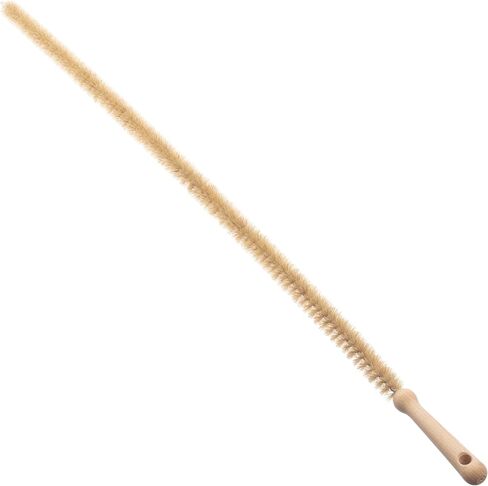 45 بوصة (115 سم) شعيرات طبيعية مرنة متوسطة الصلابة وملف وفرشاة تنفيس بمقبض خشبي in Kuwait