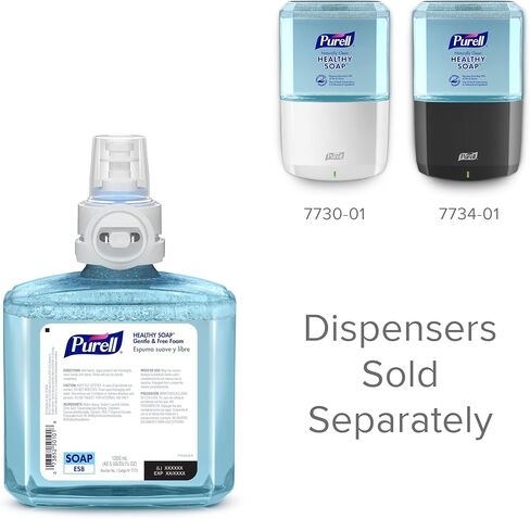 رغوة صابون صحية من العلامة التجارية Purell، رائحة منعشة، عبوة 1200 مل لموزع الصابون الأوتوماتيكي PURELL ES6 (عبوة من قطعتين) - 6477-02 - تم تصنيعها بواسطة GOJO, Inc. in Kuwait