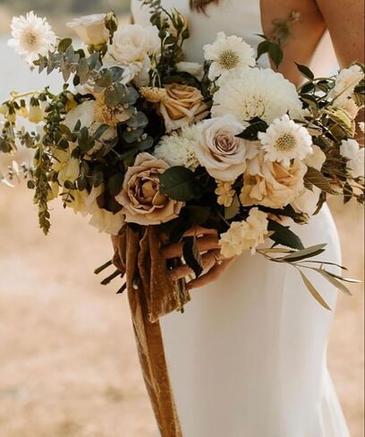 HUIHUANG Black Velvet Ribbon 2 inch Handmade Frayed Silk Velvet Ribbon for Flower Bouquet, Gift Wrapping, Invitations, Halloween Decor, Christmas Decor, Wedding Bridal Shower Decor-3 Yards in Kuwait