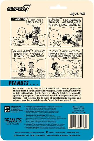 Super7 Peanuts Franklin 3.75 in Reaction Figure in Saudi Arabia