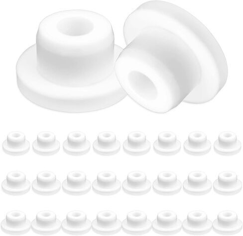 24Pcs Silicone Hole Plug, Hole Plug White Waterproof Silicone Stopper White Plug Seal Plug Tube Plugs Replacement Hole Plug 3 Sizes Fit for 14mm 15mm 16mm Bathtub Hole in Saudi Arabia