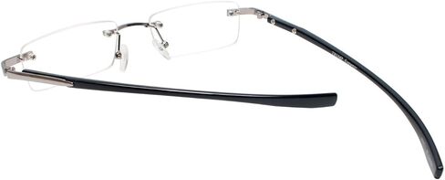 نظارات قراءة بدون إطار من تصميم دونالد ترامب DTR 06 Gun Metal Silver 48mm +2.00 in Saudi Arabia