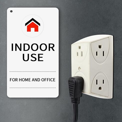 EP 6 Ft 3 Outlet Extension Cord with Flat Plug, 3 Prong Grounded, 16/3 SPT-3 Power Cable for Indoor Use, Black, 2 Pack in Saudi Arabia