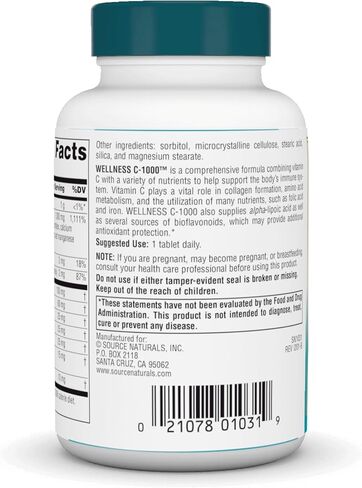 Source Naturals Wellness C-1000, 100 Tablets in Saudi Arabia