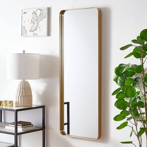 SAFAVIEH Home Collection Almasy Gold 18 x 48-inch Rectangular Decorative Accent Wall Mirror in Saudi Arabia