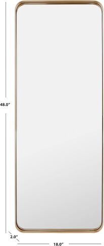SAFAVIEH Home Collection Almasy Gold 18 x 48-inch Rectangular Decorative Accent Wall Mirror in Saudi Arabia