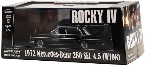 Greenlight 86639 Rocky IV Rocky’s 1972 Mer cedes-Benz 280 SEL 4.5 (W108) 1/43 Scale Diecast in Saudi Arabia