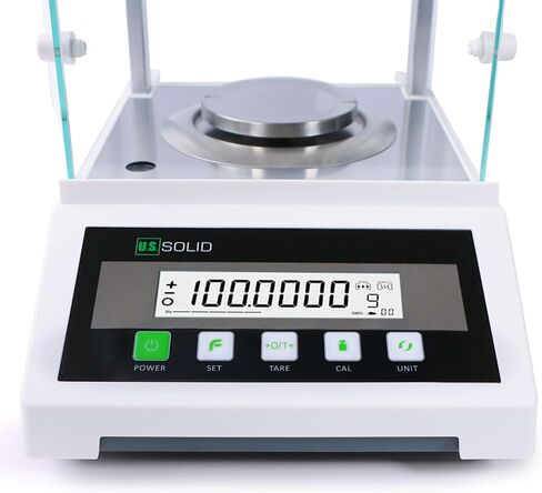 U.S. Solid 0.1 mg Analytical Balance with Automatic Internal Calibration, 120g x 0.1mg, 0.0001g Lab Science Electronic Balance, Electromagnetic Transducer in Saudi Arabia
