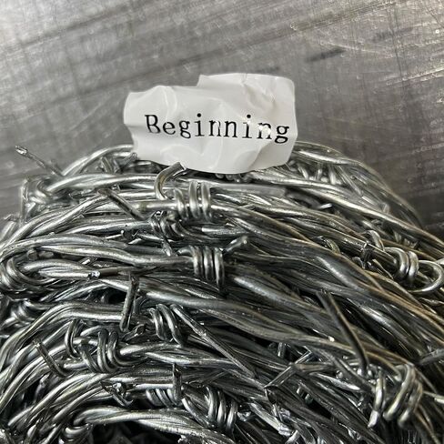 Enhanced 13Gauge Barbed Wire 4-Point,Barb Wire,50FT,High Zinc Content,3.5" Barb Spacing,Fence Wire Roll,Barbed Wire Fence,Real Barbed Wire,Cattle Fencing,Fence Extension,Animal Deterrent in Saudi Arabia