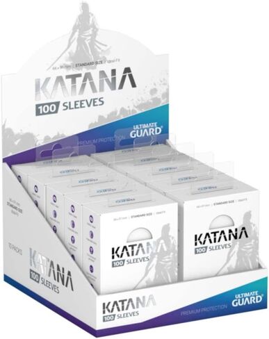 Ultimate Guard Katana Sleeves White Standard Size Cards Display Box [10 Packs] in Saudi Arabia