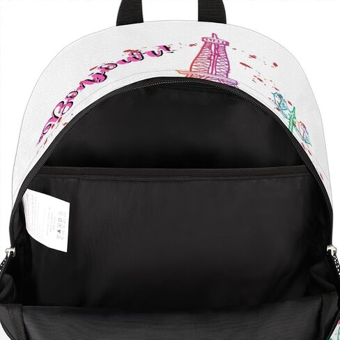 School Backpack for Boys Girls, Bonjour Paris Eiffel Tower Elementary School Bags Colorful Eiffel Tower Lightweight Bookbag Laptop Backpack Casual Daypack Rucksack for Kids Teens in Saudi Arabia