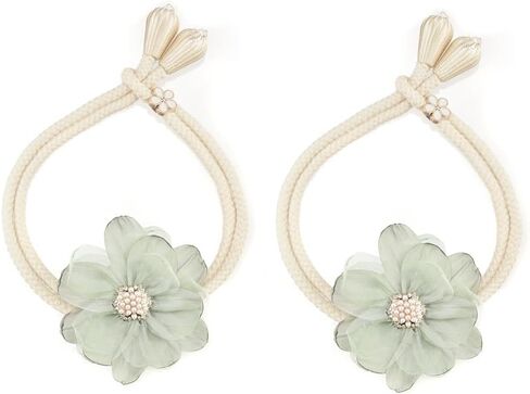SUQ I OME Lotus Flower Shape curtain tiebacks,curtain holdbacks,curtain holders,curtain ties for Bedroom Decorations (Green) in Saudi Arabia