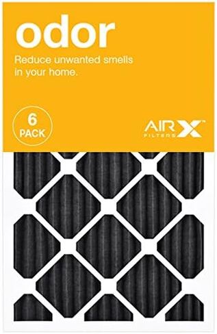 فلتر هواء AIRx ODOR 16x25x1 MERV 8 مصنوع من الكربون - صنع في الولايات المتحدة الأمريكية - صندوق مكون من 6 قطع in Kuwait