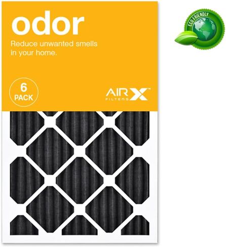 فلتر هواء AIRx ODOR 16x25x1 MERV 8 مصنوع من الكربون - صنع في الولايات المتحدة الأمريكية - صندوق مكون من 6 قطع in Kuwait