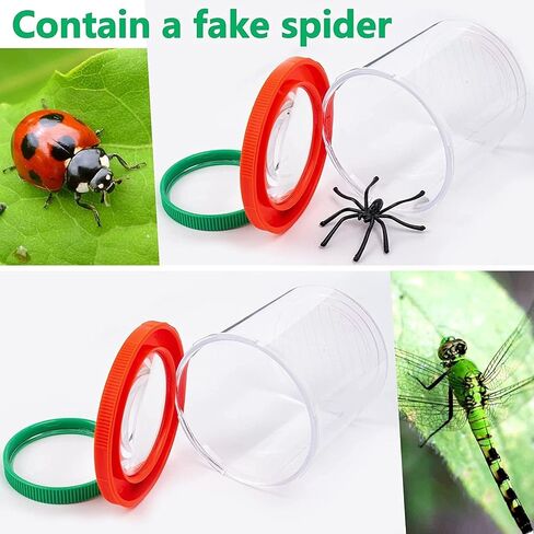 Insert Bug Viewer for Kids, 8PCS Magnifying Insect Box Bug Catcher Kit for Kids Bug Magnifier Container Critter Insect Bug Cage Bug Jar, Magnifier Backyard Explorer Insect Bug Viewer Collecting Kit in Kuwait