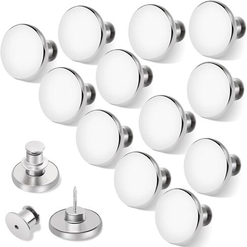 12 Sets Button Pins for Loose Jeans, No Sew Jean Buttons Replacement, Adjustable Metal Snap Tack for Reusable Pants Waist Tightener in Kuwait