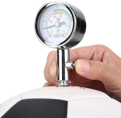 Ball Pressure Gauge, Basketball Air Guage, Stainless Steel Accurate Air Pressure Gauge for Football Soccer Basketball Volleyball and Other Balls in Saudi Arabia