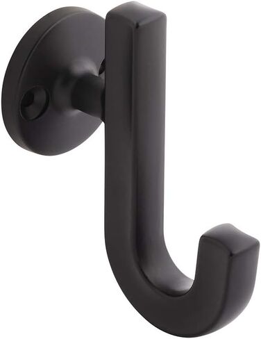 Hickory Hardware H077888MB Woodward Collection Hook 1-1/8 بوصة من المركز إلى المركز بلمسة نهائية سوداء غير لامعة in Kuwait