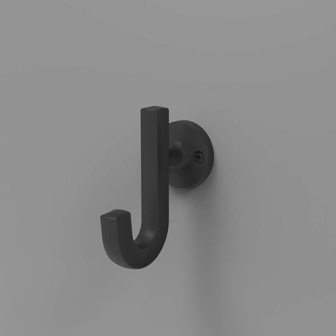 Hickory Hardware H077888MB Woodward Collection Hook 1-1/8 بوصة من المركز إلى المركز بلمسة نهائية سوداء غير لامعة in Kuwait