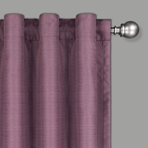 ECLIPSE DraftStopper Room Darkening Curtains for Bedroom - Summit Solid 40" x 84" Thermal Insulated Single Panel Rod Pocket Light Blocking Curtains for Living Room, White in Saudi Arabia