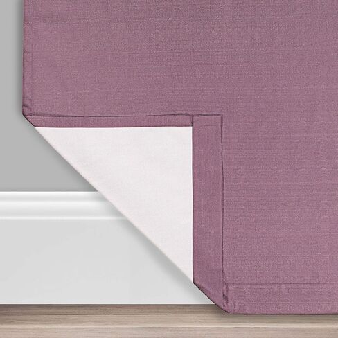 ECLIPSE DraftStopper Room Darkening Curtains for Bedroom - Summit Solid 40" x 84" Thermal Insulated Single Panel Rod Pocket Light Blocking Curtains for Living Room, White in Saudi Arabia