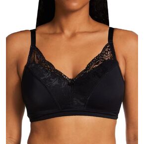 Rhonda Shear Women's Lace Back Pin Up Bra with Adjustable Straps