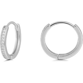 Gacimy Small Gold Huggie Hoop Earrings for Women, 14K Gold Plated Tiny CZ Cartilage Earrings for Women Men Girls