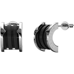 أقراط كيت آند كلوي كالي الرائعة نصف دائرية من الذهب عيار 18 قيراط، أقراط مطلية بالذهب عيار 18 قيراط مع ترصيع السيراميك، مجموعة أقراط سيراميك للنساء، أقراط نصف دائرية، لا تسبب الحساسية in Kuwait