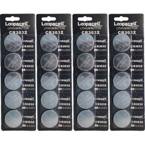 LOOPACELL CR3032 CR 3032 Lithium 3V 20 Batteries