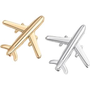 Small Aircraft Brooch Pins for Men and Women Lapel Brooch Backpack Shirt Bag Accessories Collar Badge