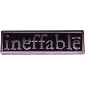 Ineffable Good Omens Angel and Demon Halo Horns Wings Aziraphale Crowley TV Show 1.2" Enamel Pin Badge