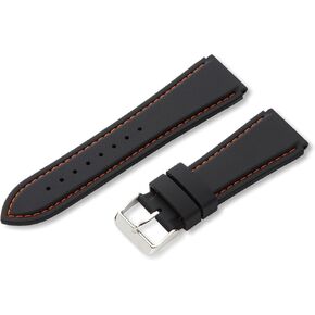 Hadley-Roma Men's MS3345RF 180 Genuine Silicone Diver Sport Watch Strap